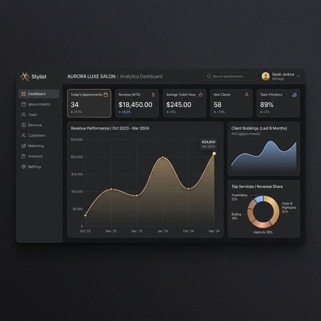 B2B Admin Dashboard Analytics Overview