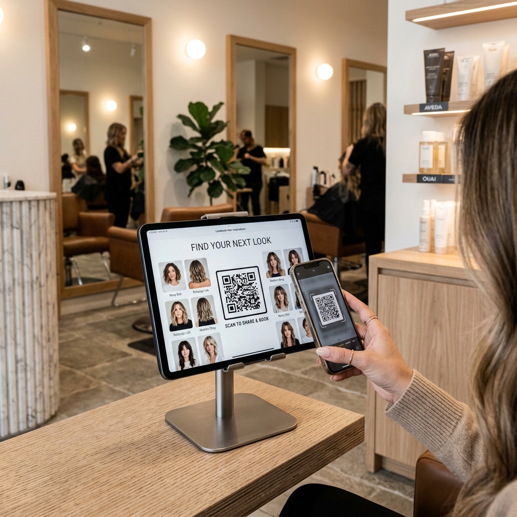 QR Code sharing matrix on wall